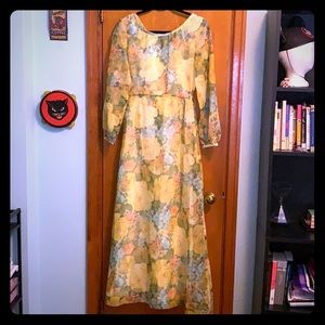 Toni Todd vintage floral dress